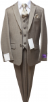 BOYS 5PC. SUIT (BEIGE) 2121207